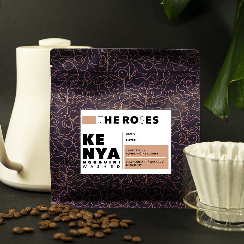 Kenya Nguguini Washed SL28, SL34, Ruiru 11, Batian Filter - Hmotnost: 250 g