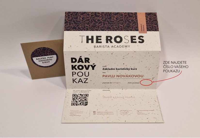 Pokročilé techniky latte art - Vyberte možnost: Tíštěný dárkový poukaz + 120 Kč Pokročilé techniky latte art - Vyberte možnost: Tíštěný dárkový poukaz + 120 Kč