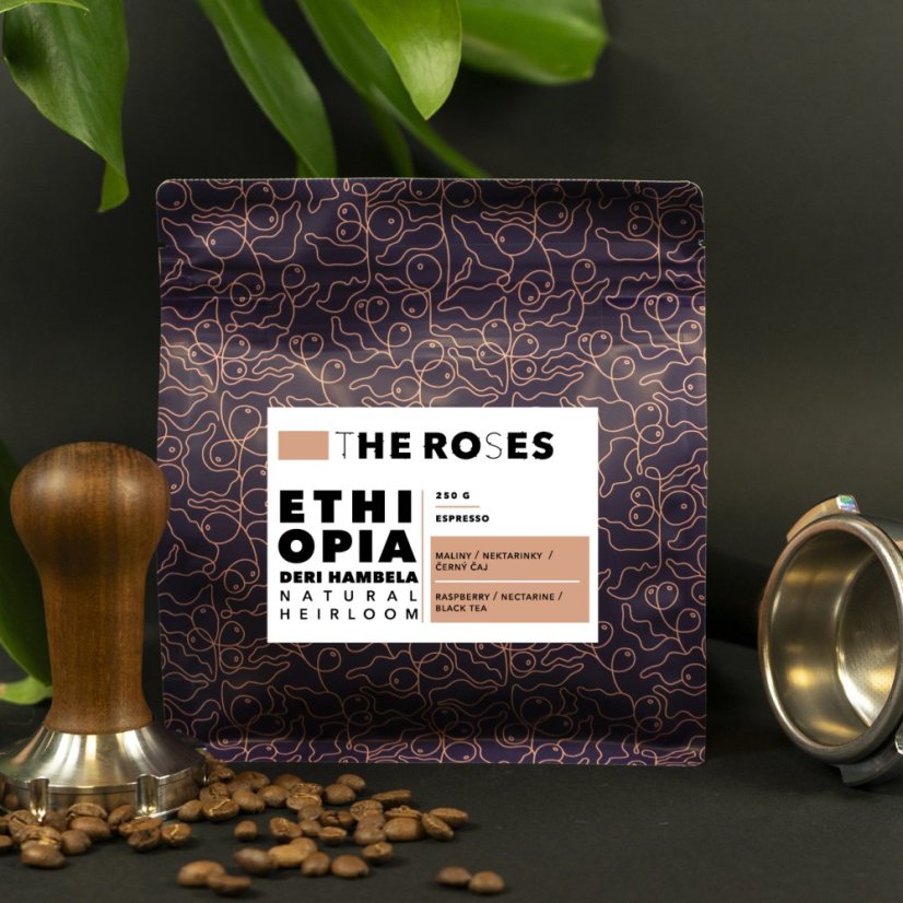 Ethiopia Deri Hambela Natural Heirloom - Espresso - Hmotnost: 1 000 g